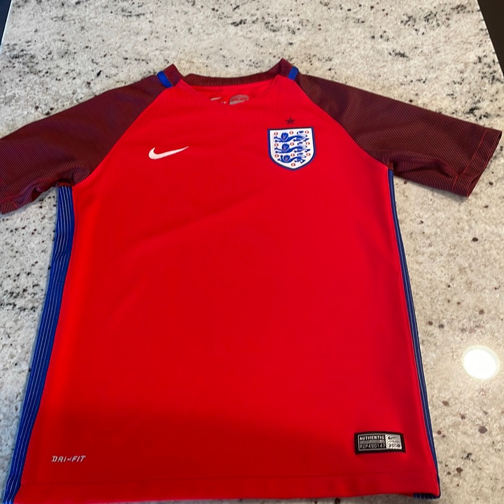 Boys Soccer Jersey England Youth Medium